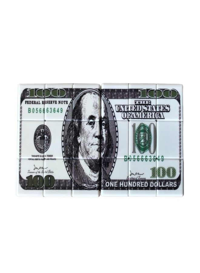 Kugoa 3x3 Magic Cube with 100 Dollar Bill Pattern US Banknote Design Puzzle Cube for Child Adults Toys Smooth Turning Collectible Novelt Speed Cube - Image 4